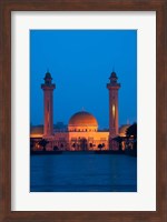 Framed Tunisia, Monastir, Mausoleum, evening