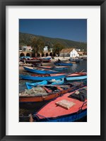 Framed Tunisia, Northern Tunisia, Ghar el-Melh, fishing boat