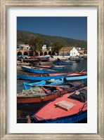 Framed Tunisia, Northern Tunisia, Ghar el-Melh, fishing boat