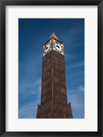 Framed Tunisia, Tunis, Avenue Habib Bourguiba, Clock tower