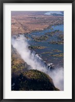 Framed Victoria Falls, Zambesi River, Zambia