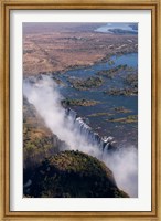 Framed Victoria Falls, Zambesi River, Zambia