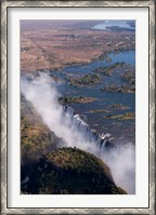Framed Victoria Falls, Zambesi River, Zambia