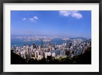 Framed View of City from Victoria Peak, Hong Kong, China