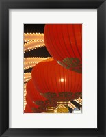 Framed Traditional Red Lanterns, China