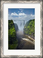 Framed Victoria Falls and Zambezi River, Zimbabwe