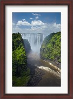 Framed Victoria Falls and Zambezi River, Zimbabwe
