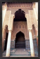 Framed Zellij (Mosaic Tilework) at the Saddian Tombs, Morocco