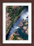 Framed Zimbabwe, Victoria Falls, border of Zambia/Zimbabwe