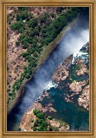 Framed Zimbabwe, Victoria Falls, border of Zambia/Zimbabwe