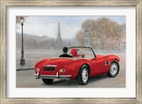 Framed Ride in Paris III Red Car