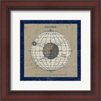 Framed Globe Blue
