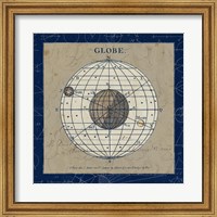 Framed Globe Blue