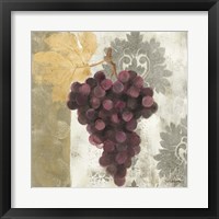 Framed 'Acanthus and Paisley With Grapes  I' border=