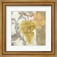 Framed 'Acanthus and Paisley With Grapes II' border=