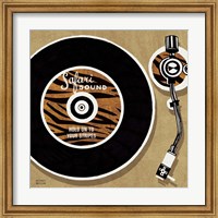 Framed Analog Jungle Record Player