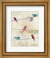 Framed Birds on a Wire no Border