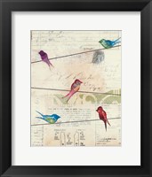 Framed Birds on a Wire no Border