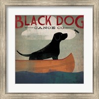 Framed Black Dog Canoe