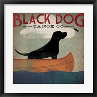 Framed Black Dog Canoe