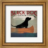 Framed Black Dog Canoe