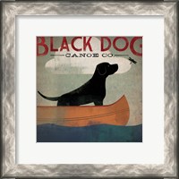 Framed Black Dog Canoe