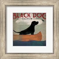 Framed Black Dog Canoe