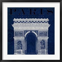 Framed Blueprint Arc de Triomphe