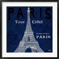 Framed Blueprint Tour Eiffel