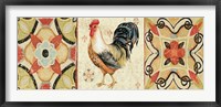 Bohemian Rooster Panel I Framed Print