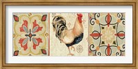 Framed Bohemian Rooster Panel II