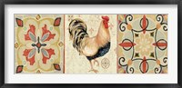 Bohemian Rooster Panel II Framed Print