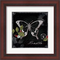 Framed Chalkboard Wings I