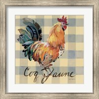 Framed Coq Jaune