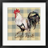 Coq Verte Framed Print