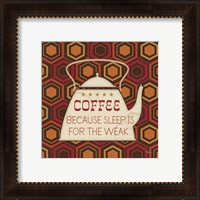 Framed 'Caffeine III' border=