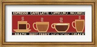 Framed Deco Coffee Panel I