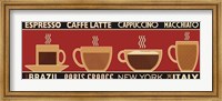 Framed Deco Coffee Panel I