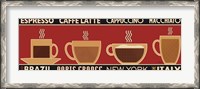 Framed Deco Coffee Panel I