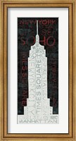 Framed Empire State Building - Red