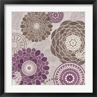 Framed 'Gray Garden Melody II' border=