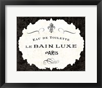 Framed Le Bain Luxe I