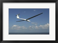 Framed A Rolladen-Schneider LS4 glider over Herrljunga, Sweden