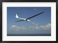 Framed A Rolladen-Schneider LS4 glider over Herrljunga, Sweden