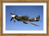 Framed Supermarine Spitfire Mk XVIII fighter warbird