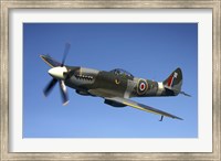 Framed Supermarine Spitfire Mk XVIII fighter warbird