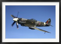 Framed Supermarine Spitfire Mk XVIII fighter warbird