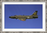 Framed Saab J 32 Lansen fighter