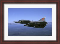 Framed Saab JA 37 Viggen fighter of the Swedish Air Force