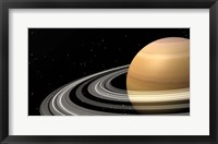 Framed Close-up of Saturn and its planetary rings